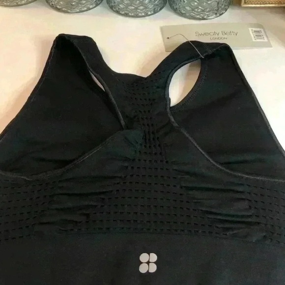 Sweaty Betty Stamina black seamless workout bra size small NWT - Picture 3 of 8